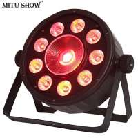 Outdoor stage lighting 10pcs RGBW 4 in 1 Plastic Par Light