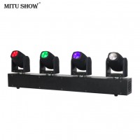 Pro Dj Disco Event Lighting  RGBW 4in1 LED 4Heads DMX Sharp Dj Beam Bar Moving Head Stage Lights For Stage Equipment Set